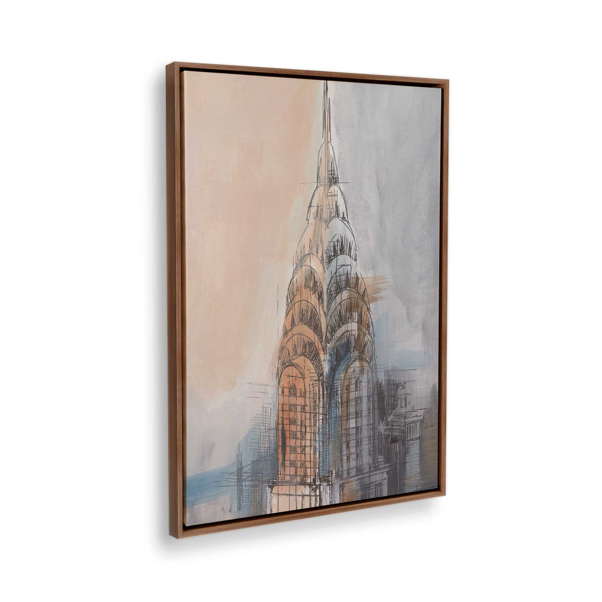 [Color:Walnut], Picture of the corner of the art