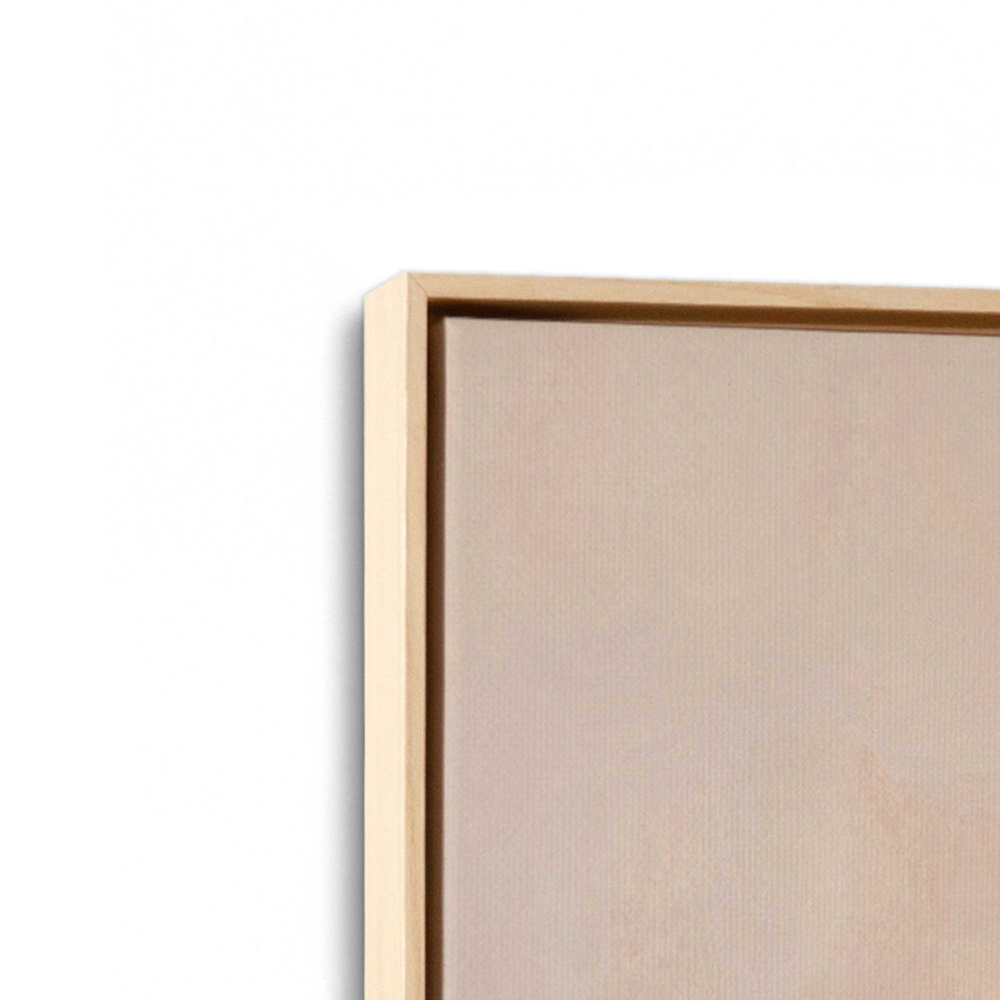 [Color:American Maple], Picture of art in a American Maple frame at an angle