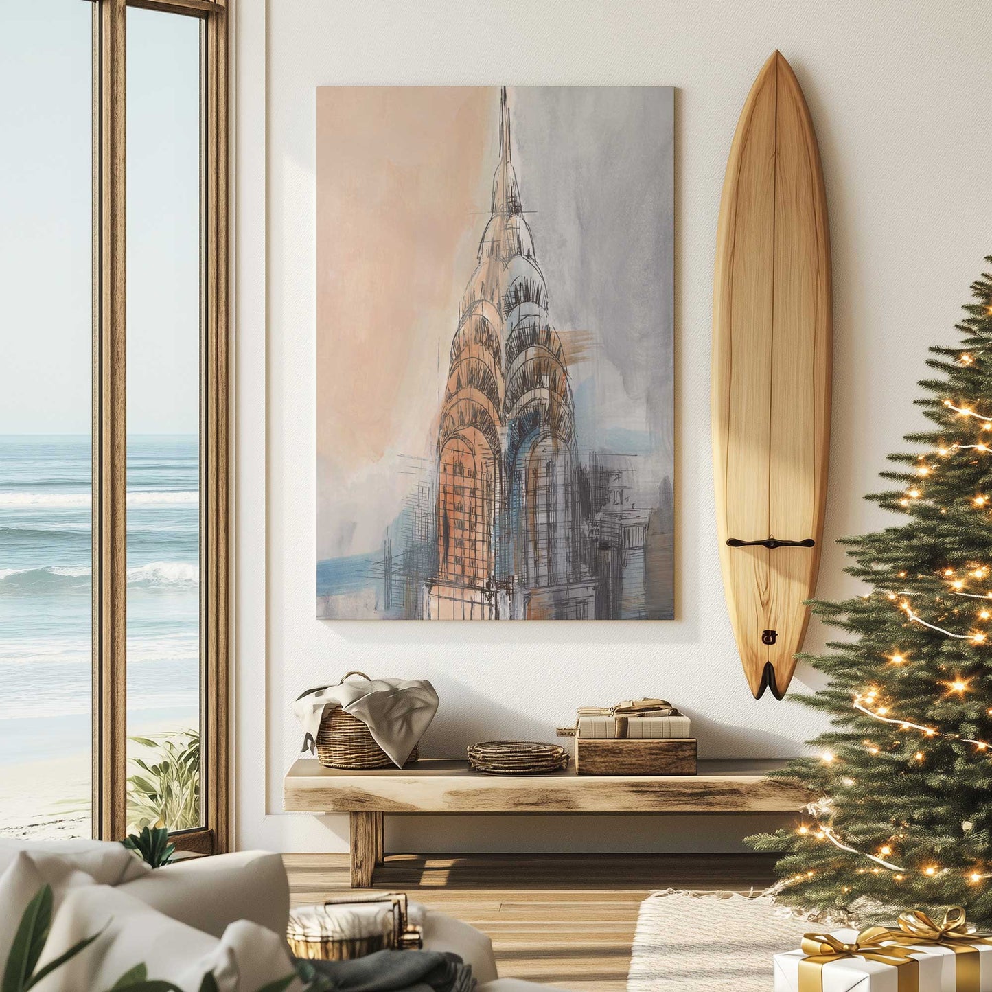 Picture of art in a room