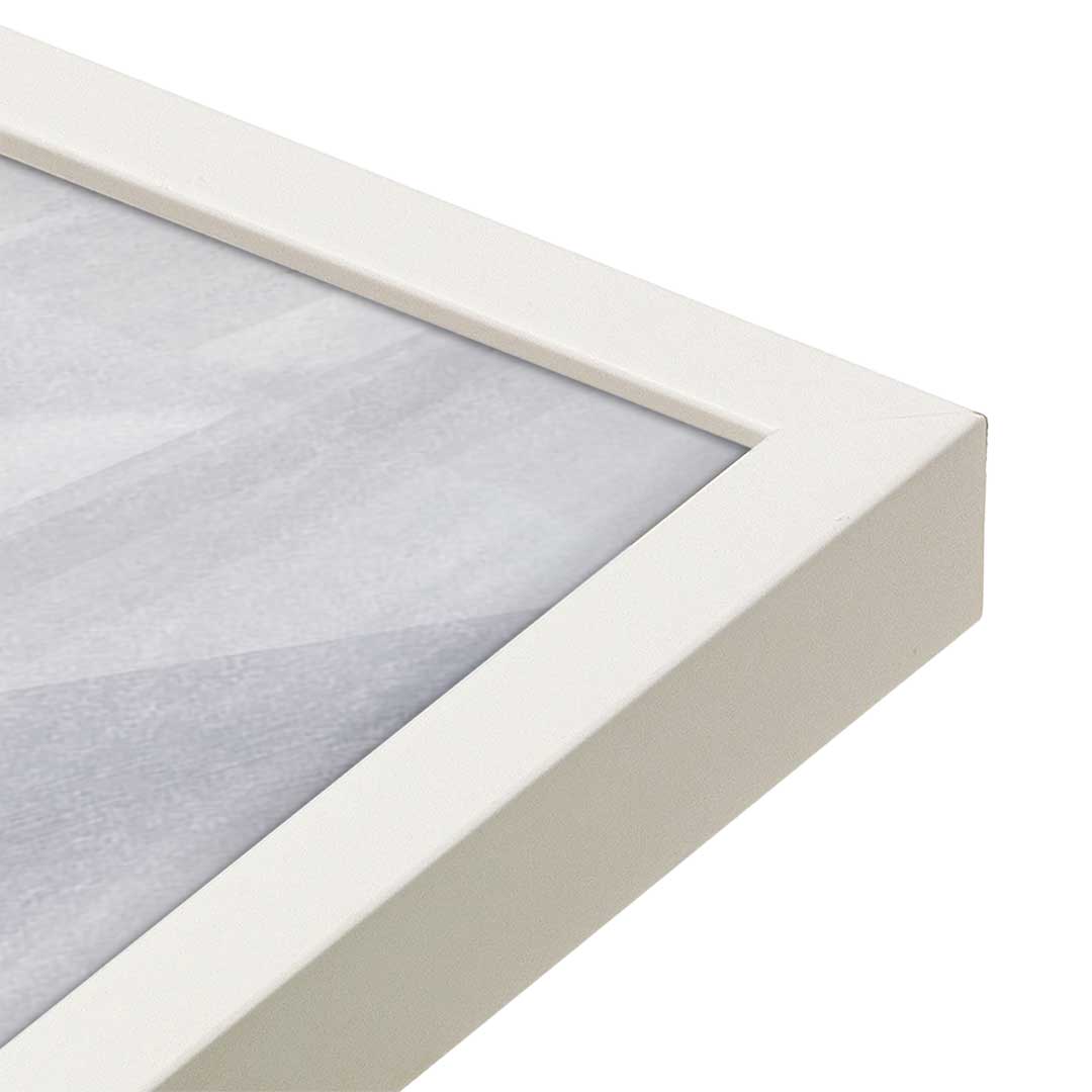 [Color:Opaque White], Picture of art in a Opaque White frame at an angle