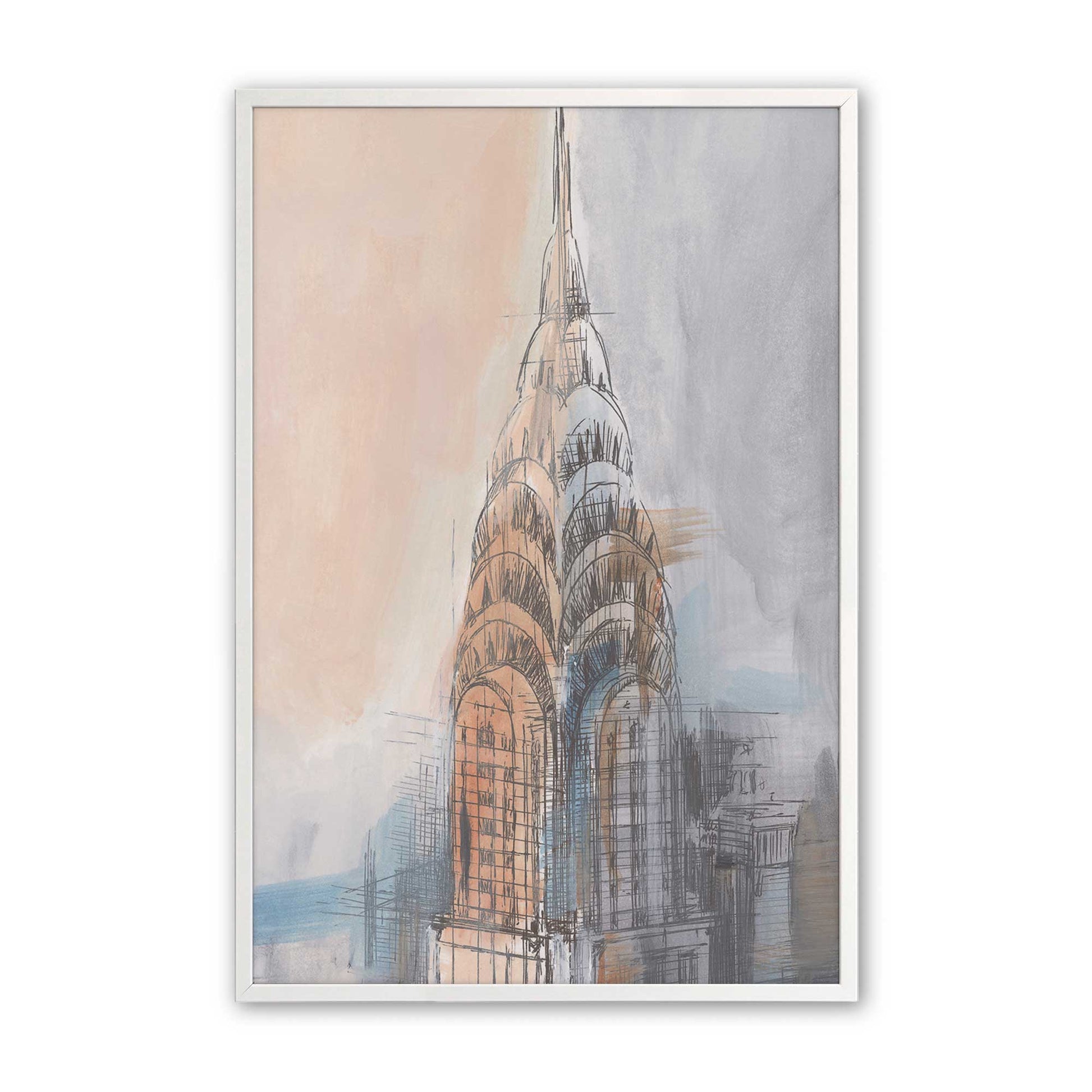 [Color:Opaque White], Picture of art in a Opaque White frame