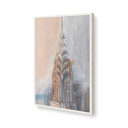 [Color:Opaque White], Picture of art in a Opaque White frame of the corner