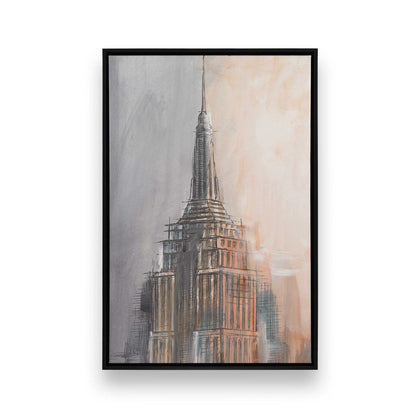 [Color:Satin Black], Picture of art in a Satin Black frame