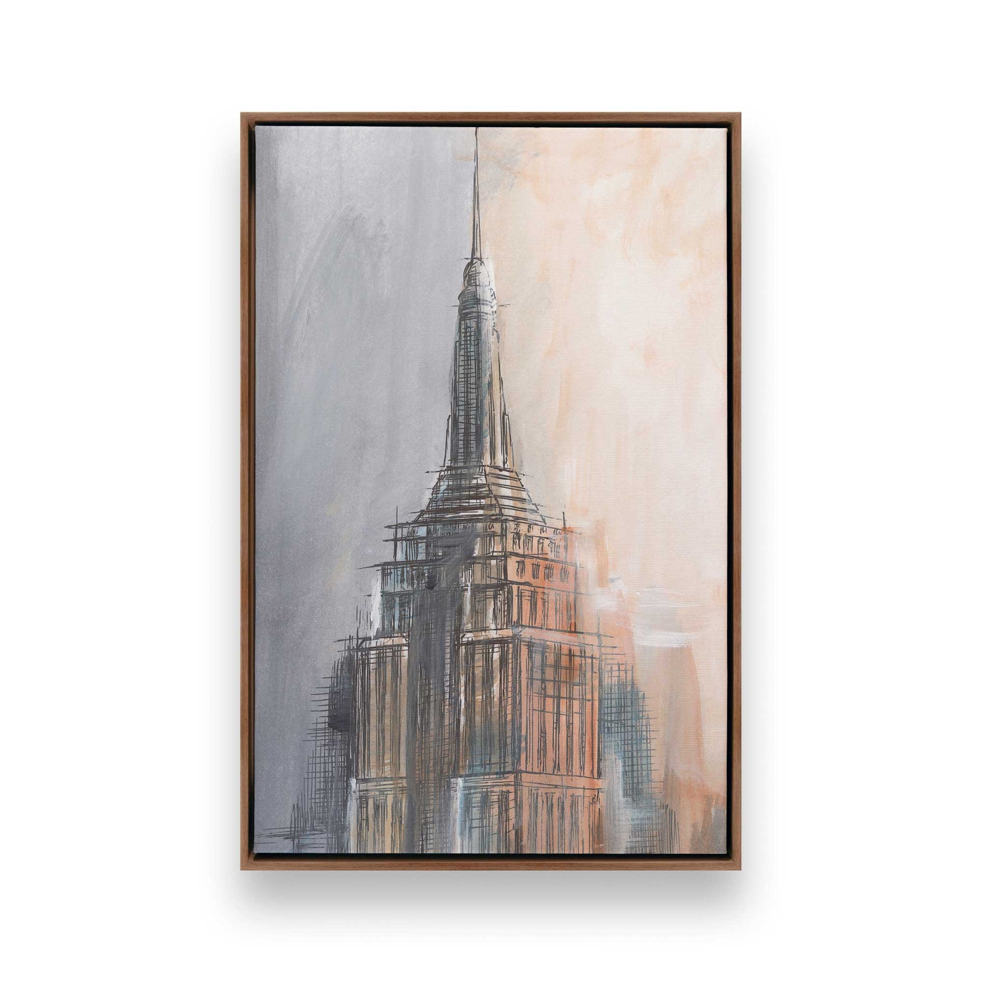 [Color:Walnut], Picture of art in a Walnut frame