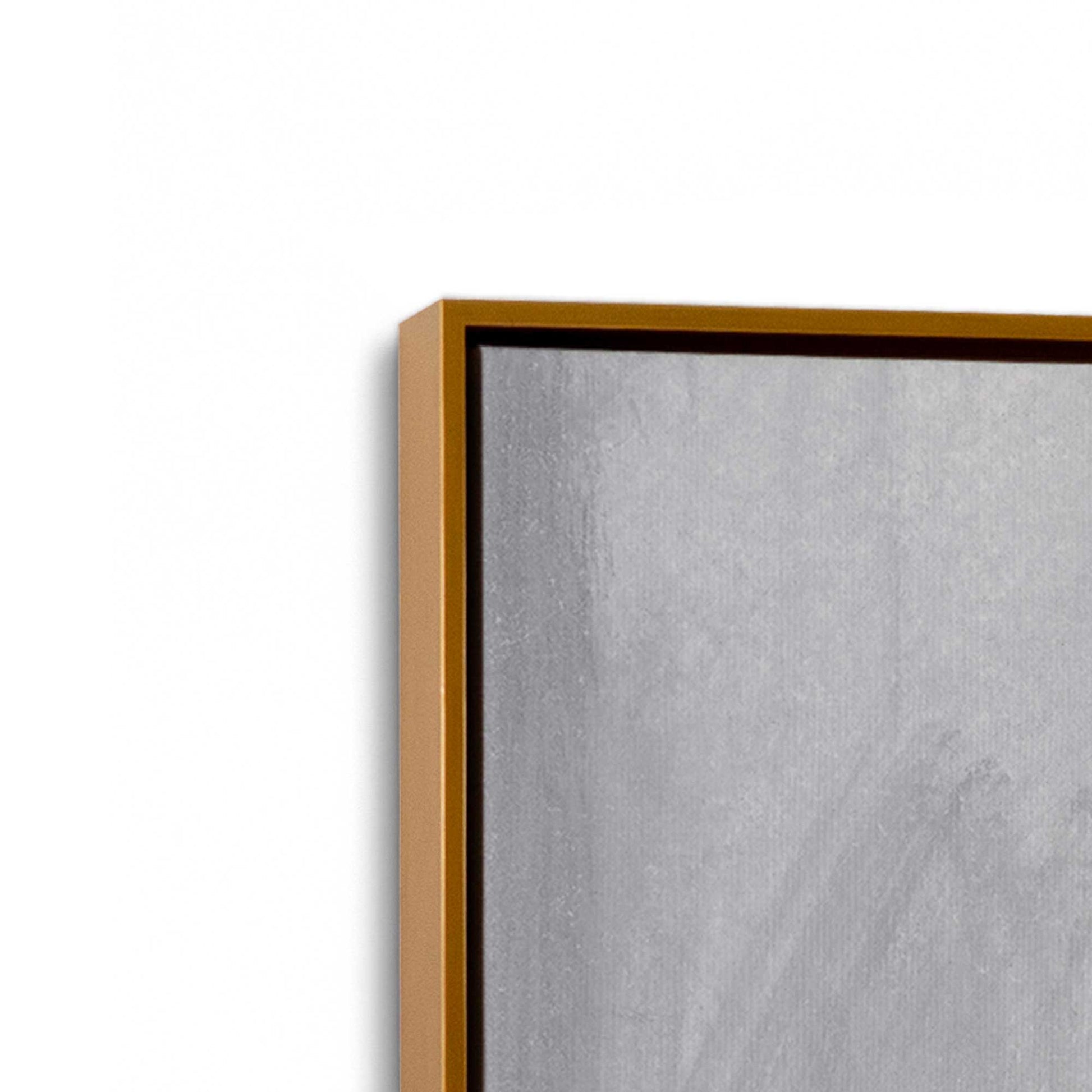 [Color:Polished Gold], Picture of art in a Polished Gold frame at an angle