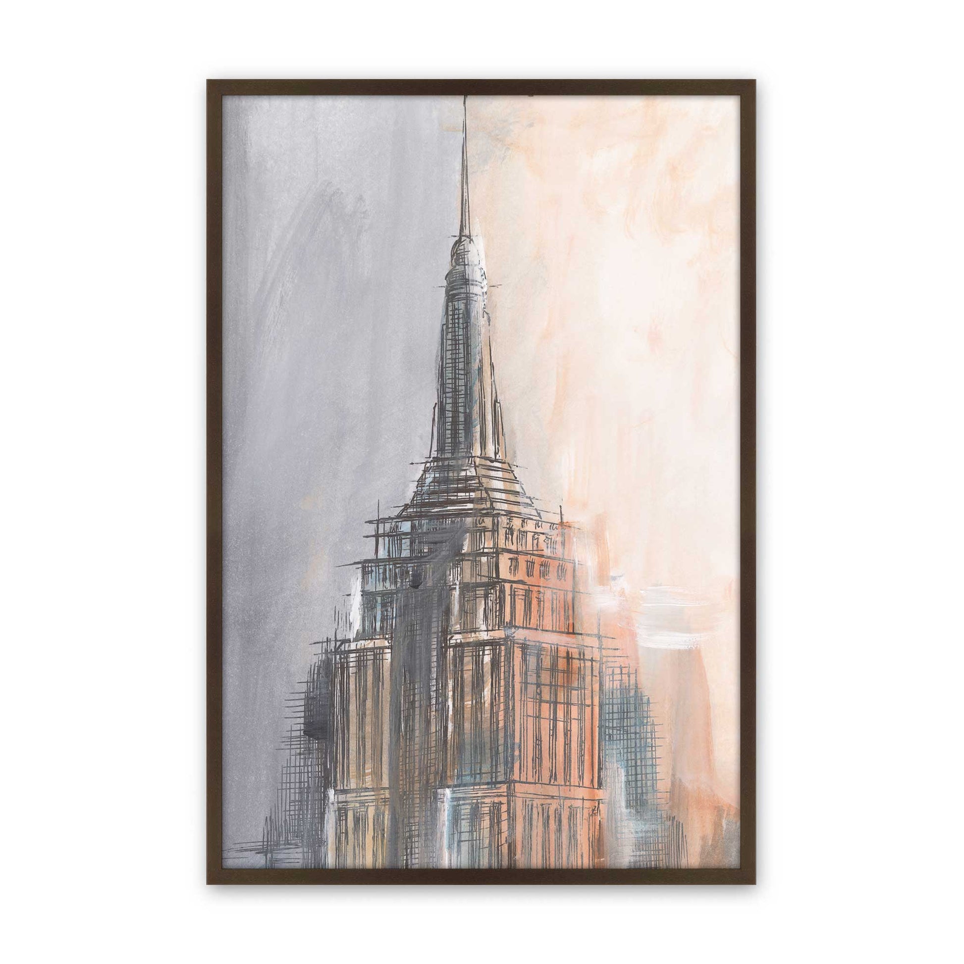 [Color:Brown], Picture of art in a Brown frame