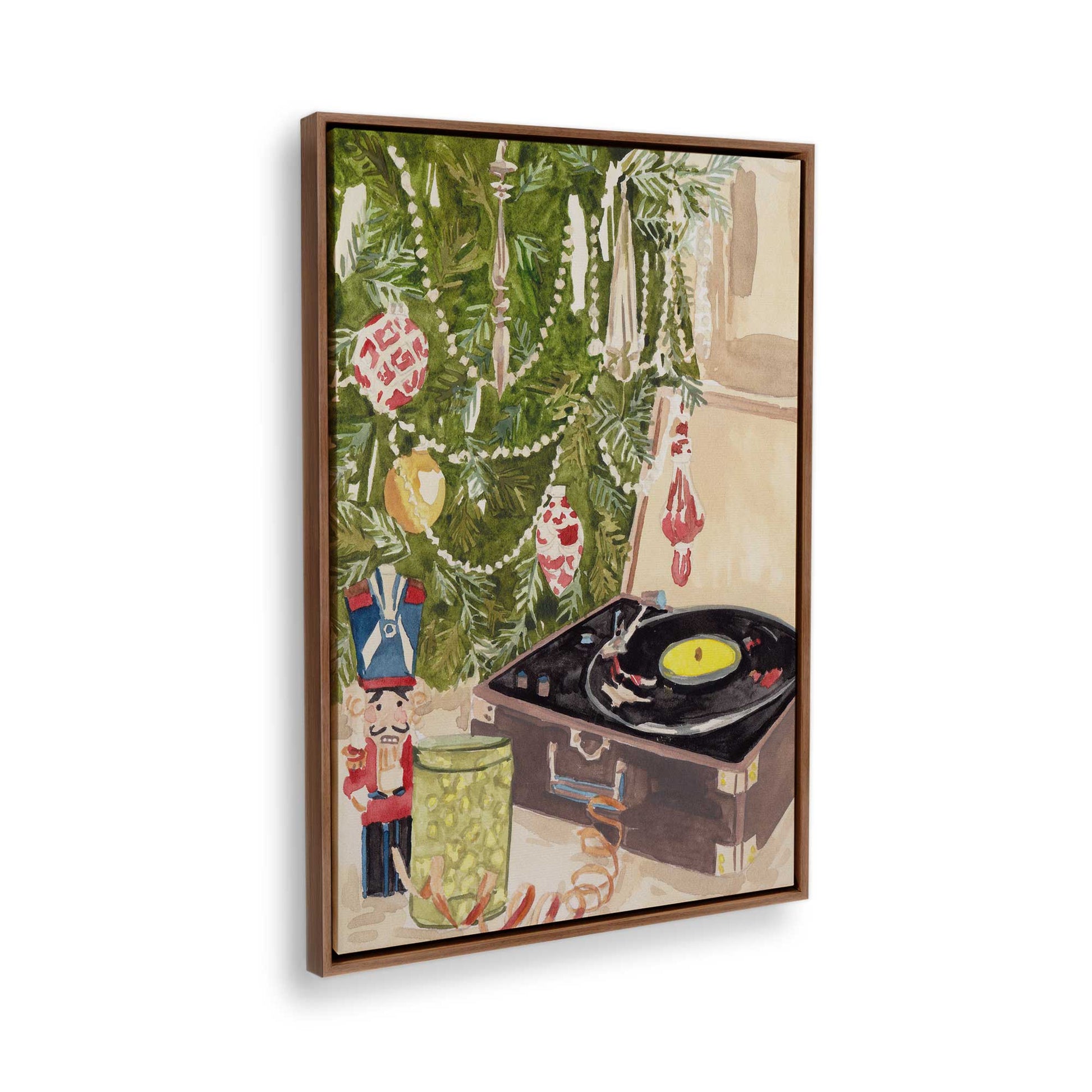 [Color:Walnut], Picture of the corner of the art