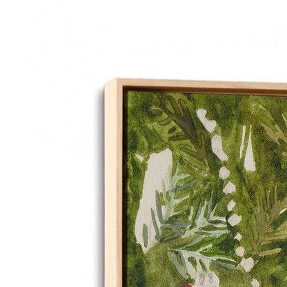 [Color:American Maple], Picture of art in a American Maple frame at an angle