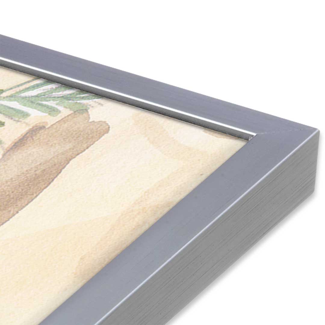 [Color:Polished Chrome], Picture of art in a Polished Chrome frame at an angle