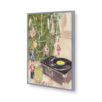 [Color:Polished Chrome], Picture of art in a Polished Chrome frame of the corner