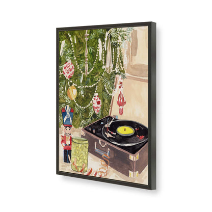 [Color:Satin Black], Picture of art in a Satin Black frame of the corner