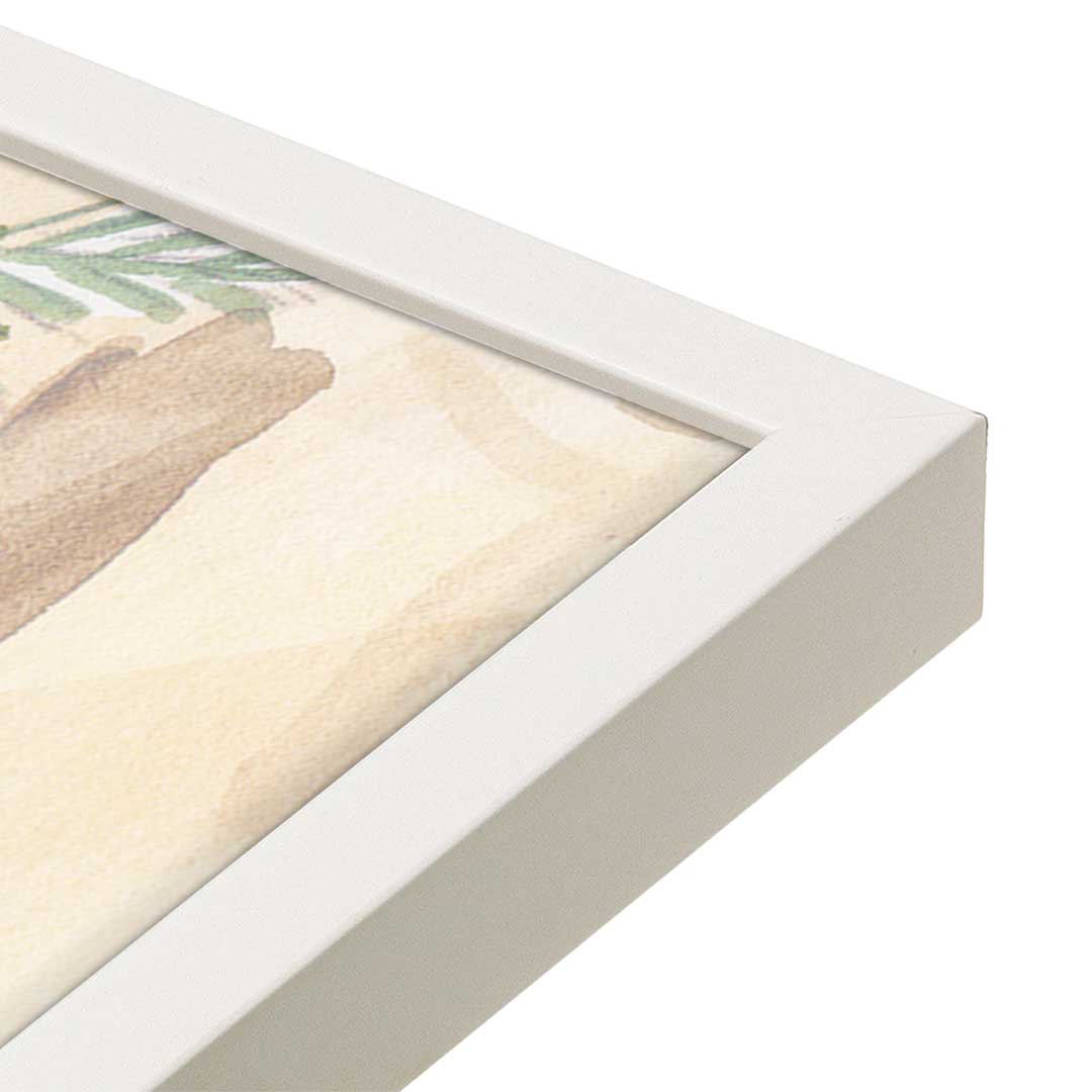 [Color:Opaque White], Picture of art in a Opaque White frame at an angle