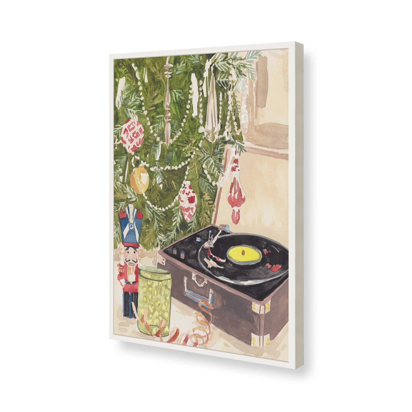 [Color:Opaque White], Picture of art in a Opaque White frame of the corner