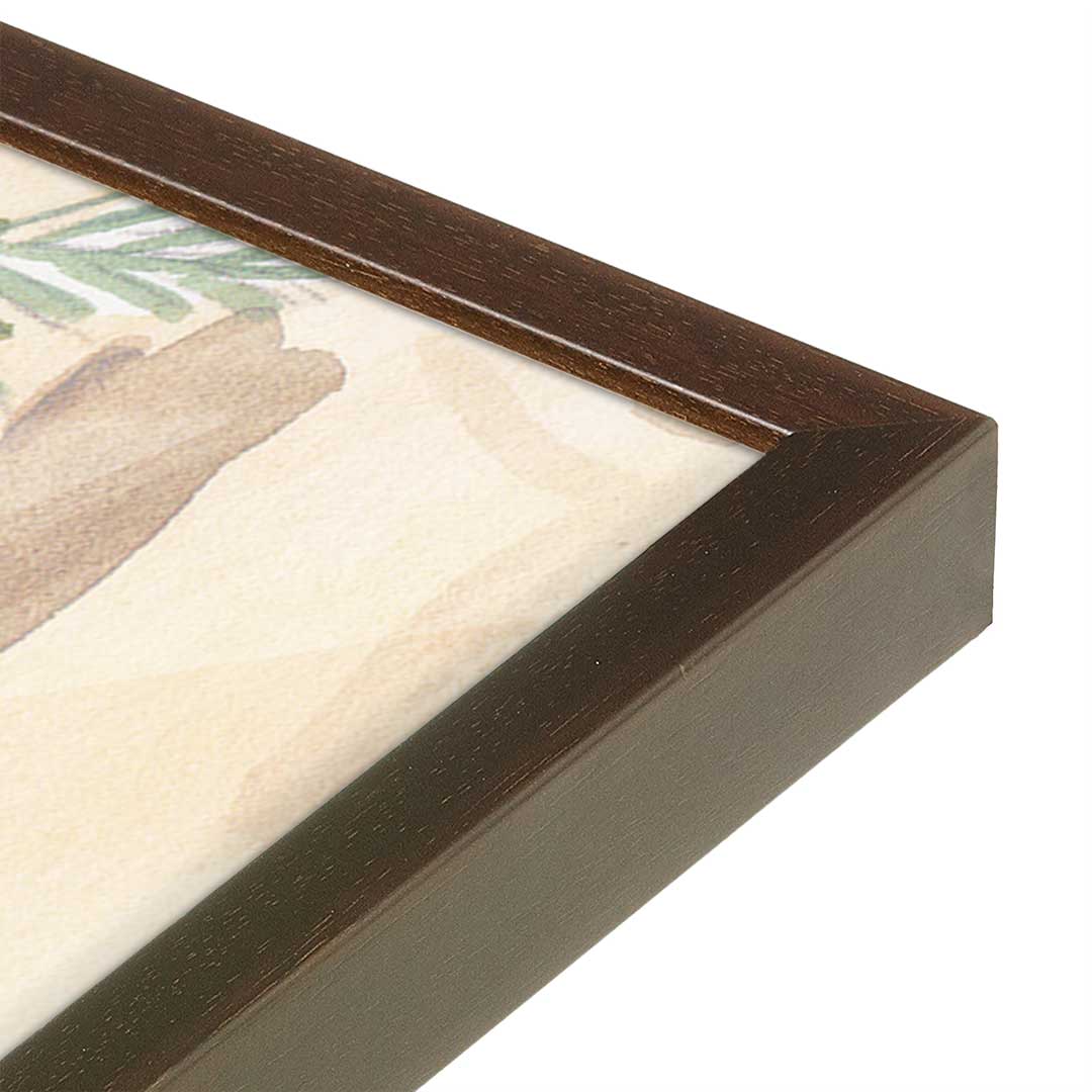 [Color:Belvinder Brown], Picture of art in a Belvinder Brown frame at an angle