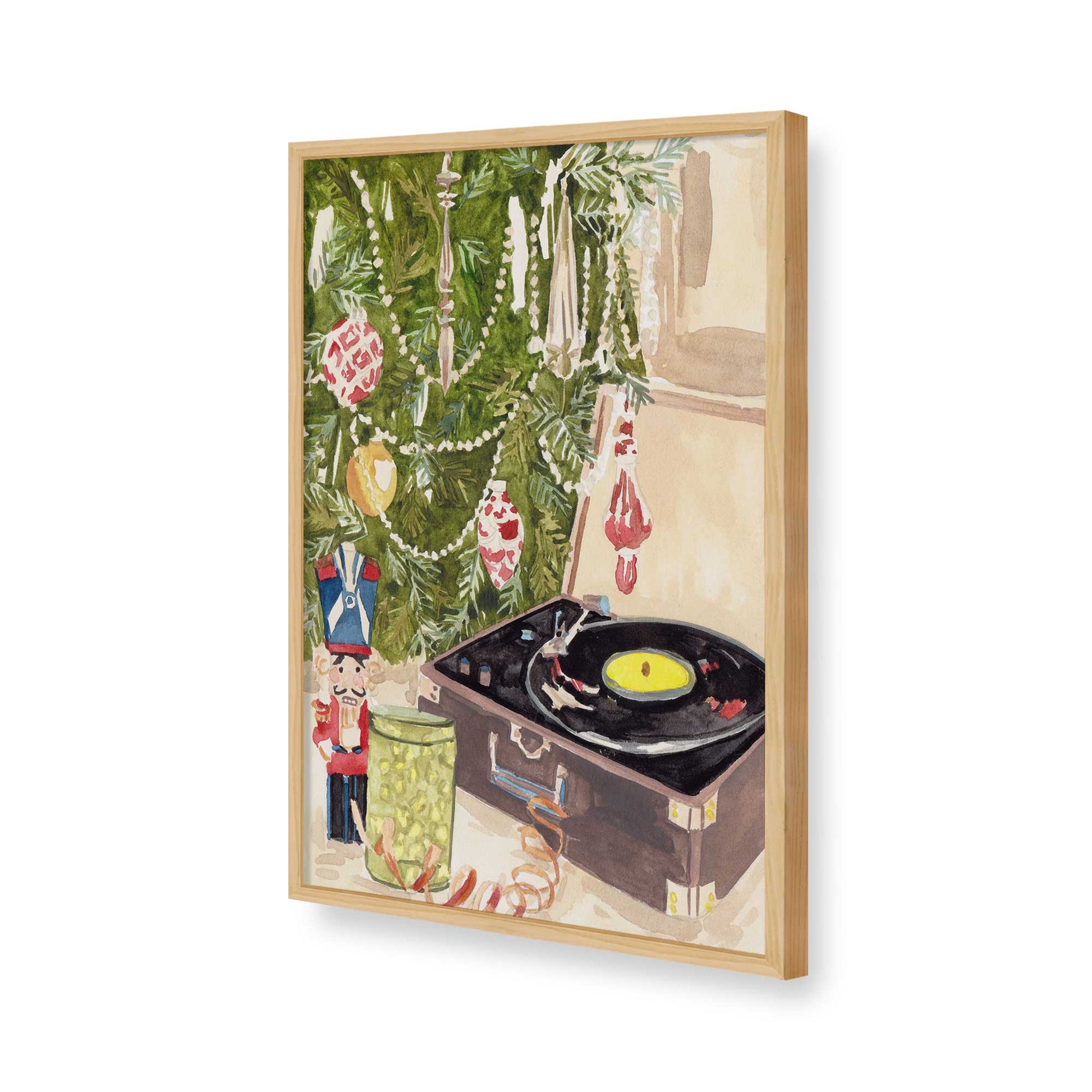 [Color:American Maple], Picture of art in a American Maple frame of the corner