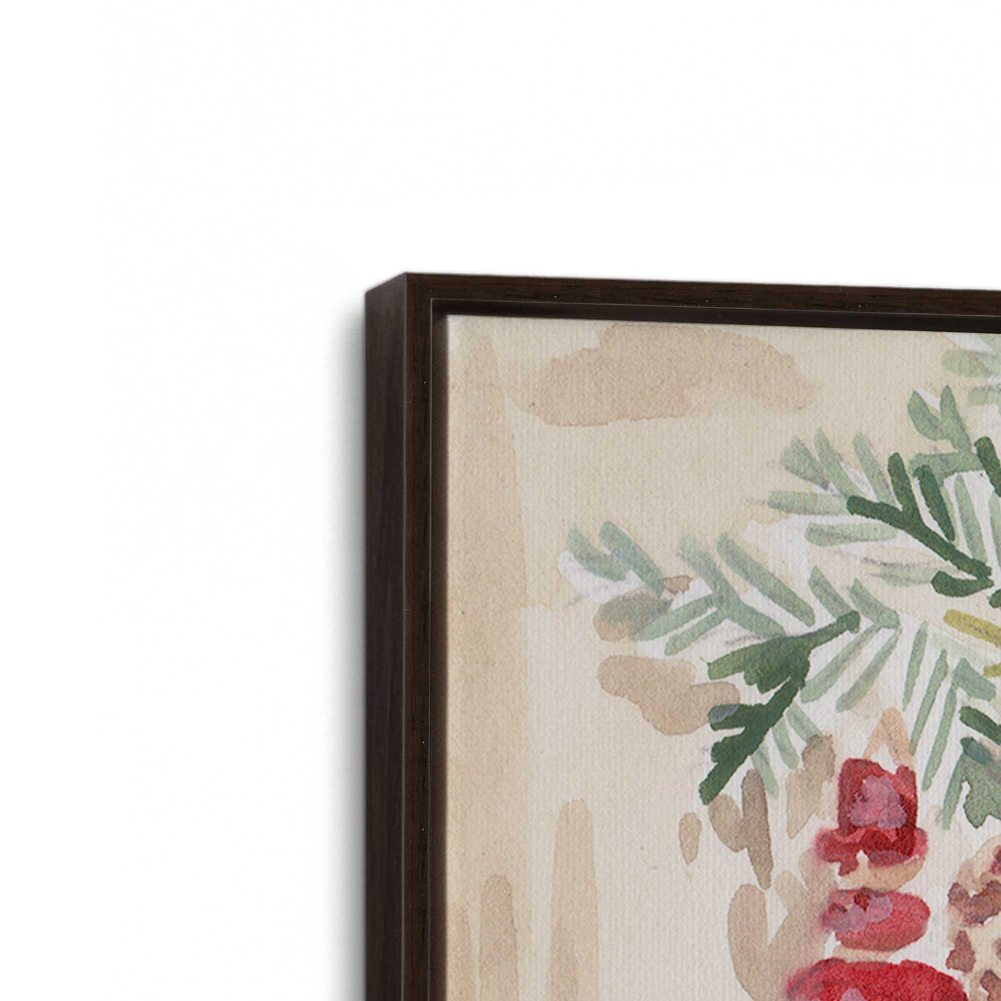 [Color:Espresso], Picture of art in a Espresso frame at an angle