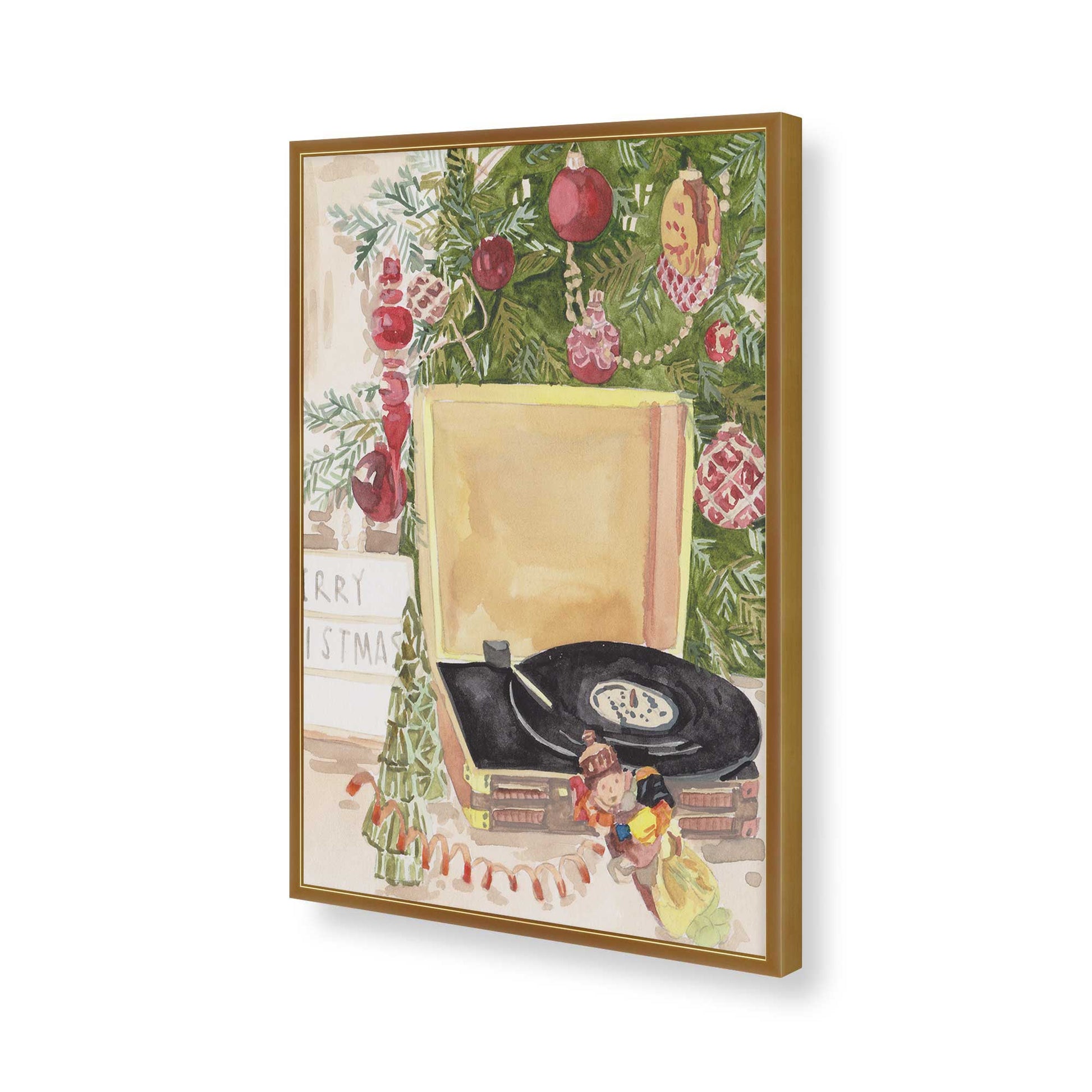 [Color:Polished Gold], Picture of art in a Polished Gold frame of the corner