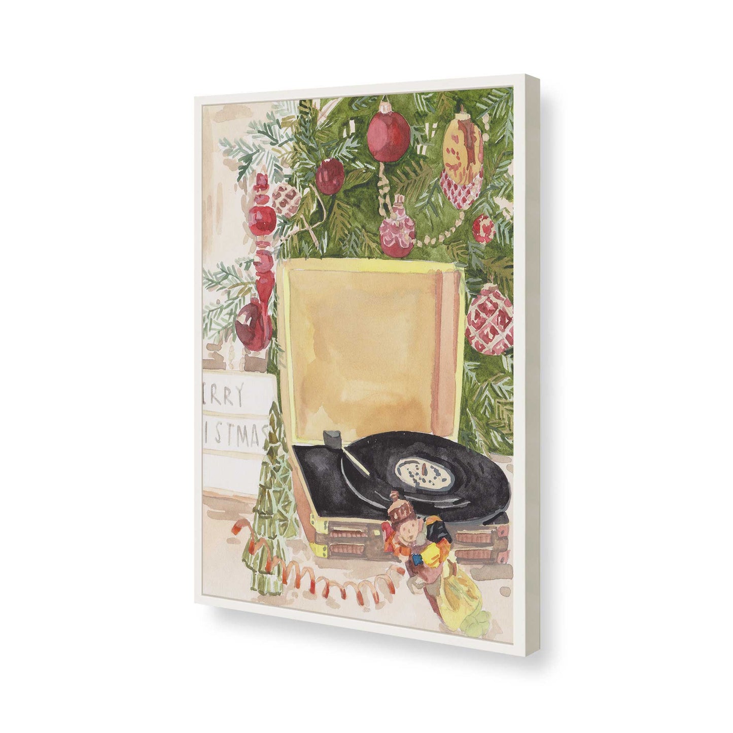 [Color:Opaque White], Picture of art in a Opaque White frame of the corner