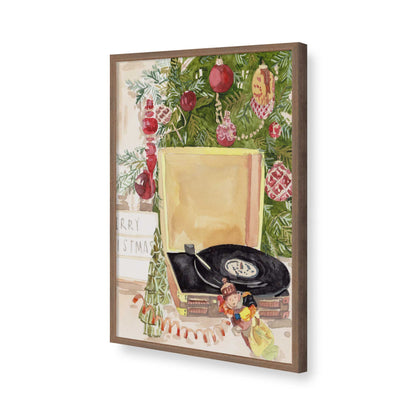 [Color:Walnut], Picture of art in a Walnut frame of the corner