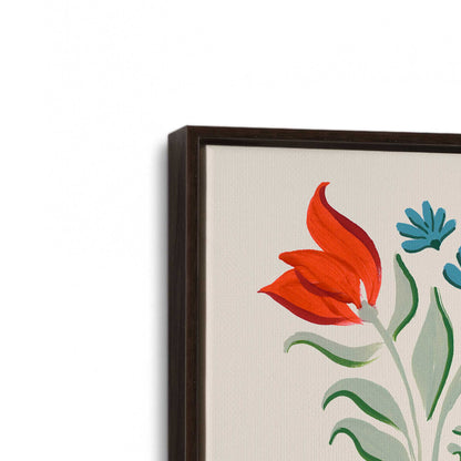 [Color:Espresso], Picture of art in a Espresso frame at an angle