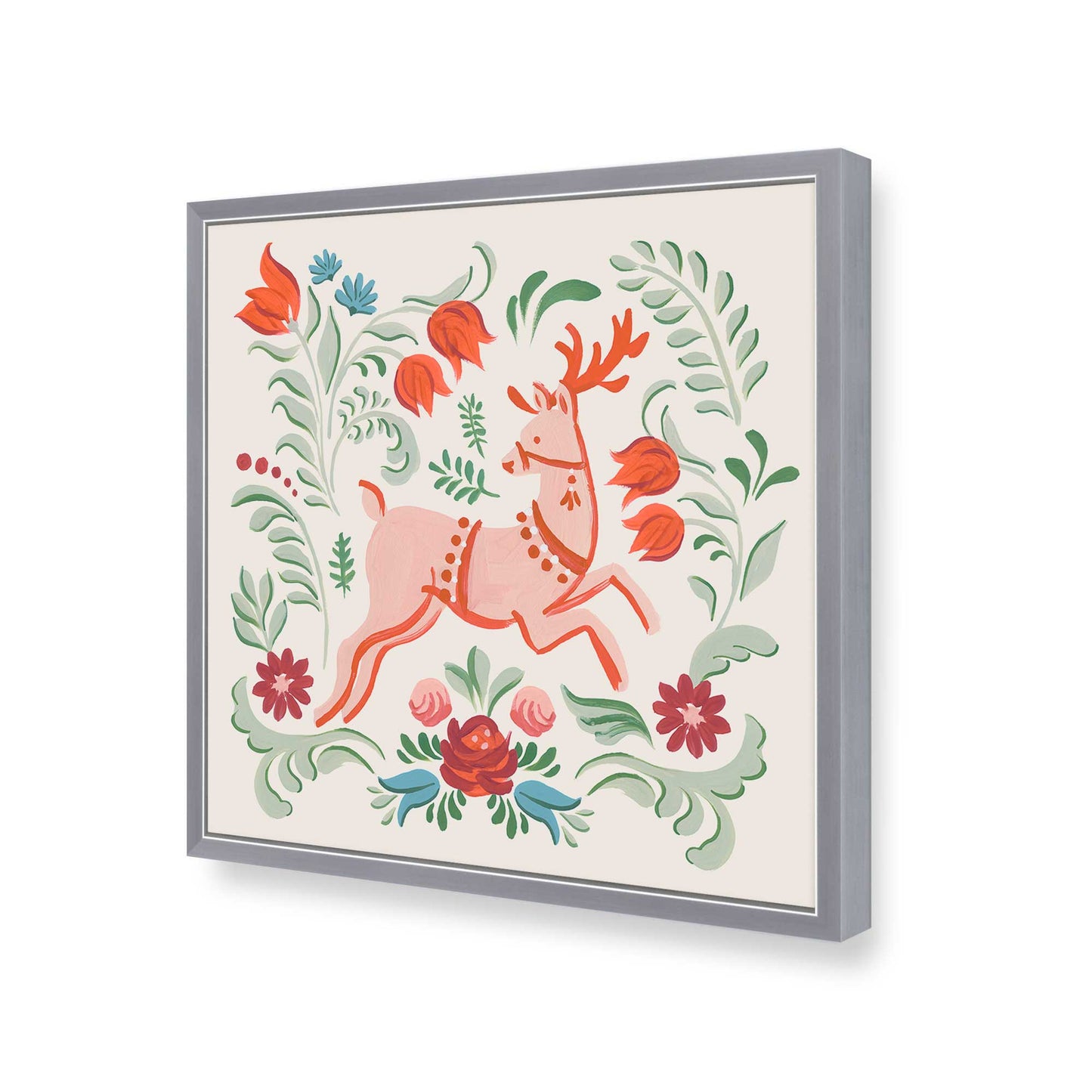 [Color:Polished Chrome], Picture of art in a Polished Chrome frame of the corner