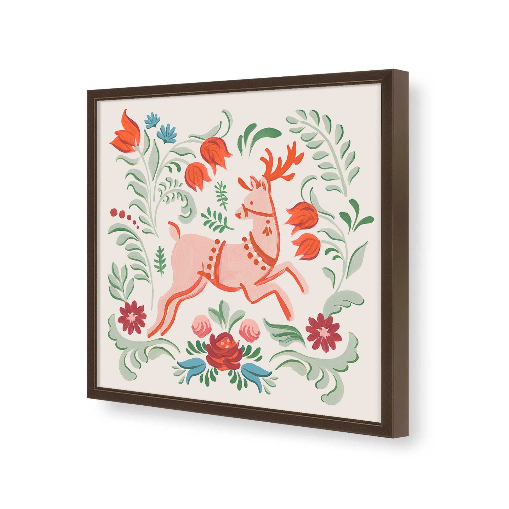 [Color:Espresso], Picture of art in a Espresso frame of the corner