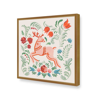 [Color:Polished Gold], Picture of art in a Polished Gold frame of the corner