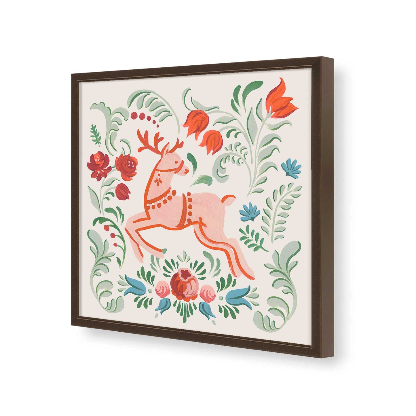 [Color:Espresso], Picture of art in a Espresso frame of the corner