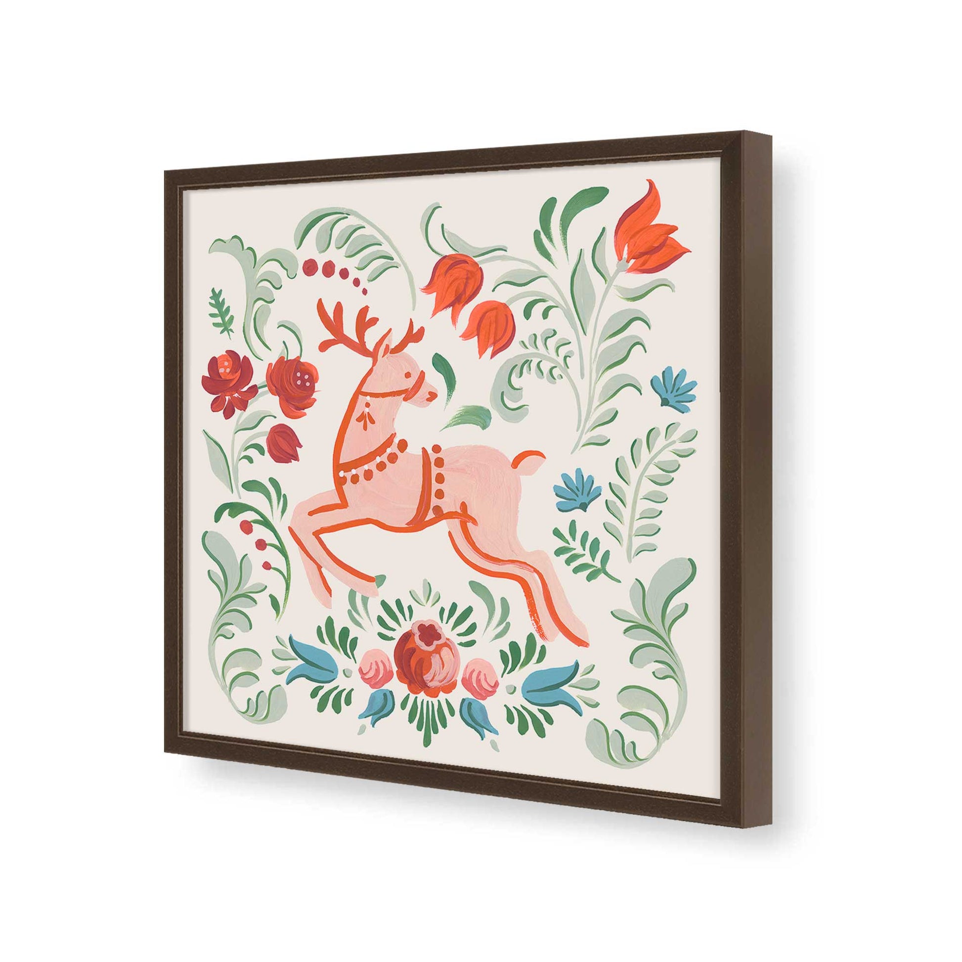 [Color:Espresso], Picture of art in a Espresso frame of the corner