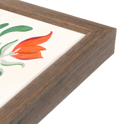 [Color:Walnut], Picture of art in a Walnut frame at an angle