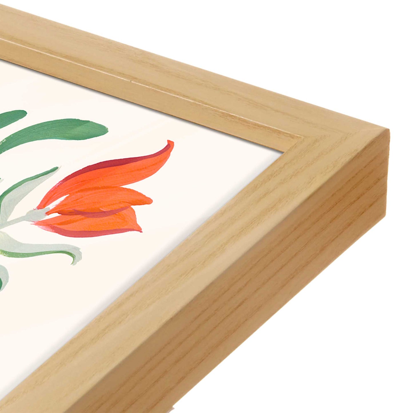 [Color:Espresso], Picture of art in a Espresso frame at an angle