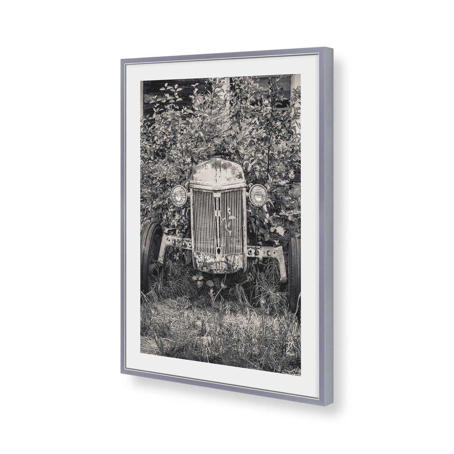 [Color:Polished Chrome], Picture of art in a Polished Chrome frame of the corner