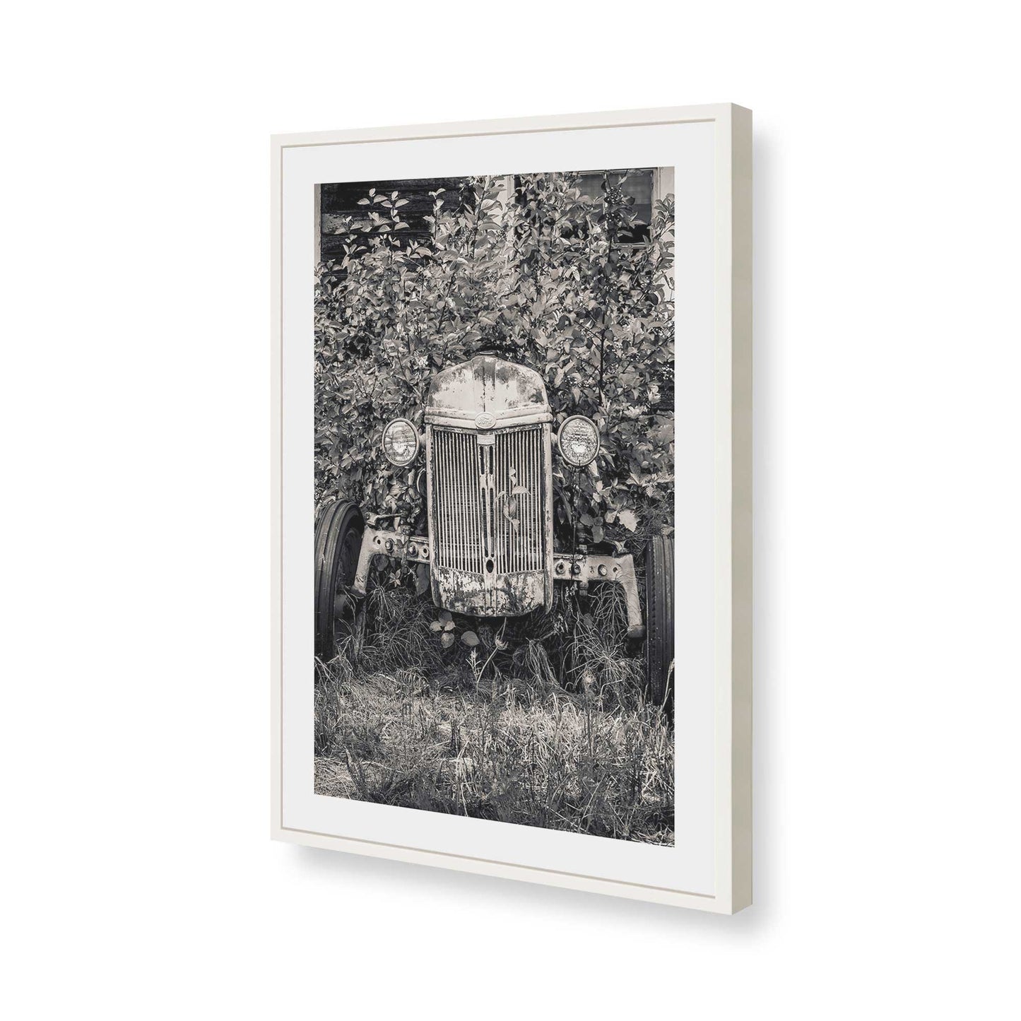 [Color:Opaque White], Picture of art in a Opaque White frame of the corner