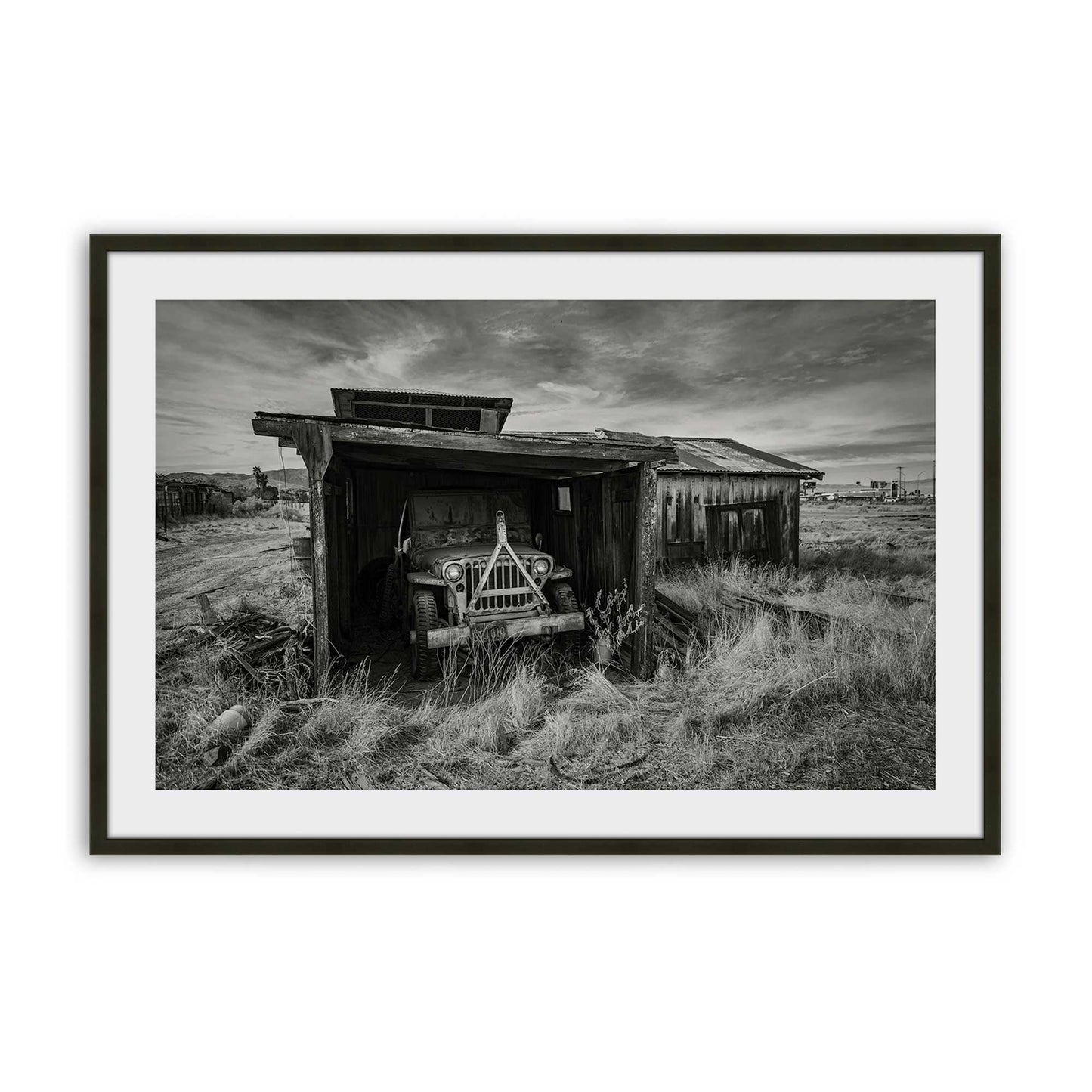 [Color:Satin Black], Picture of art in a Satin Black frame