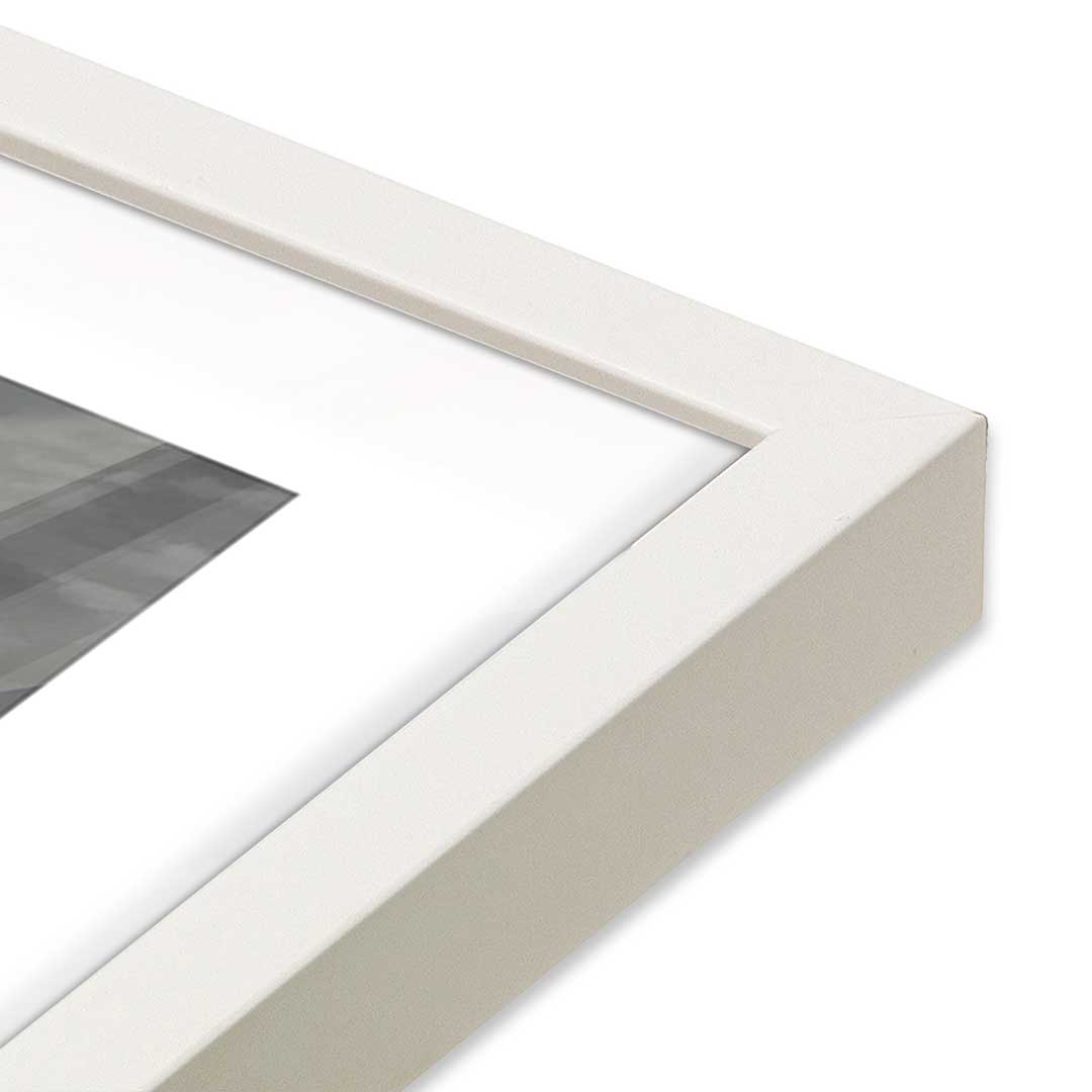 [Color:Opaque White], Picture of art in a Opaque White frame at an angle
