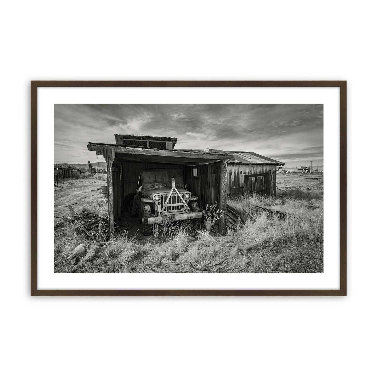 [Color:Brown], Picture of art in a Brown frame