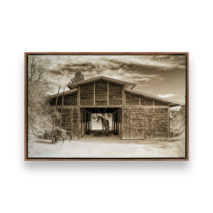 [Color:Walnut], Picture of art in a Walnut frame