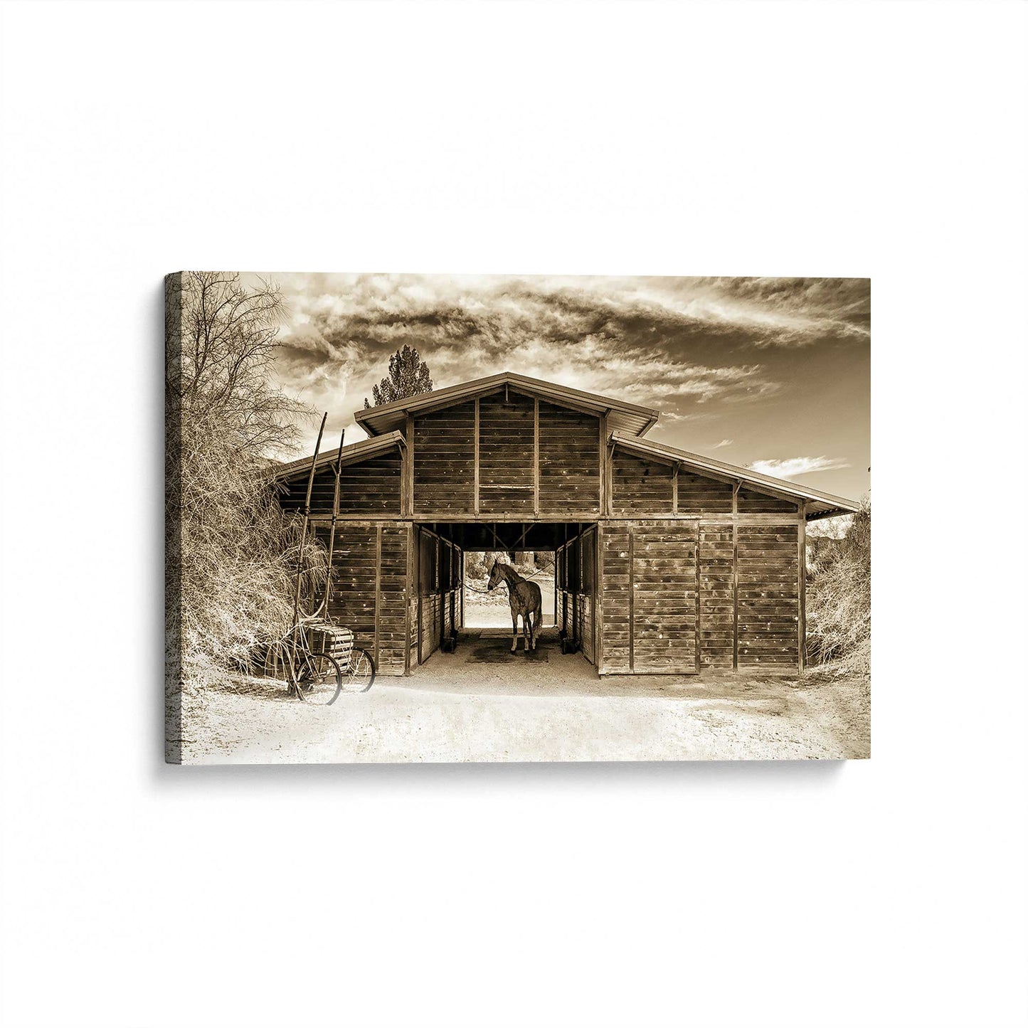 [Color:Stretched Canvas], Picture of art at an angle