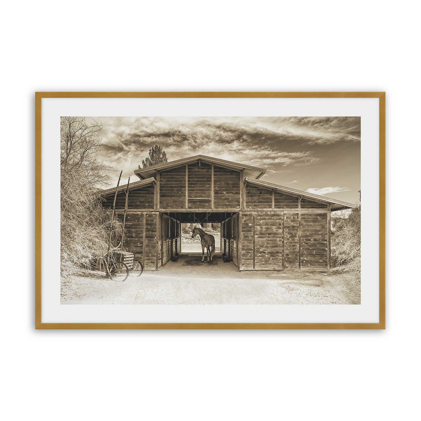 [Color:Polished Gold], Picture of art in a Polished Gold frame