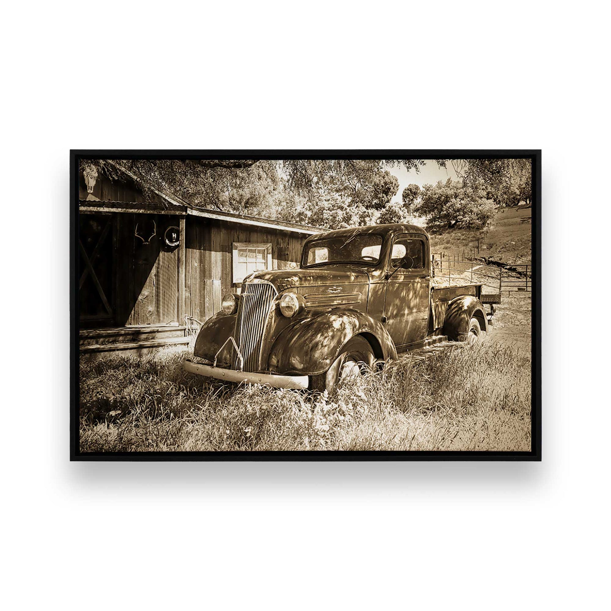 [Color:Satin Black], Picture of art in a Satin Black frame