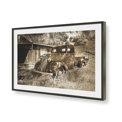 [Color:Satin Black], Picture of art in a Satin Black frame of the corner