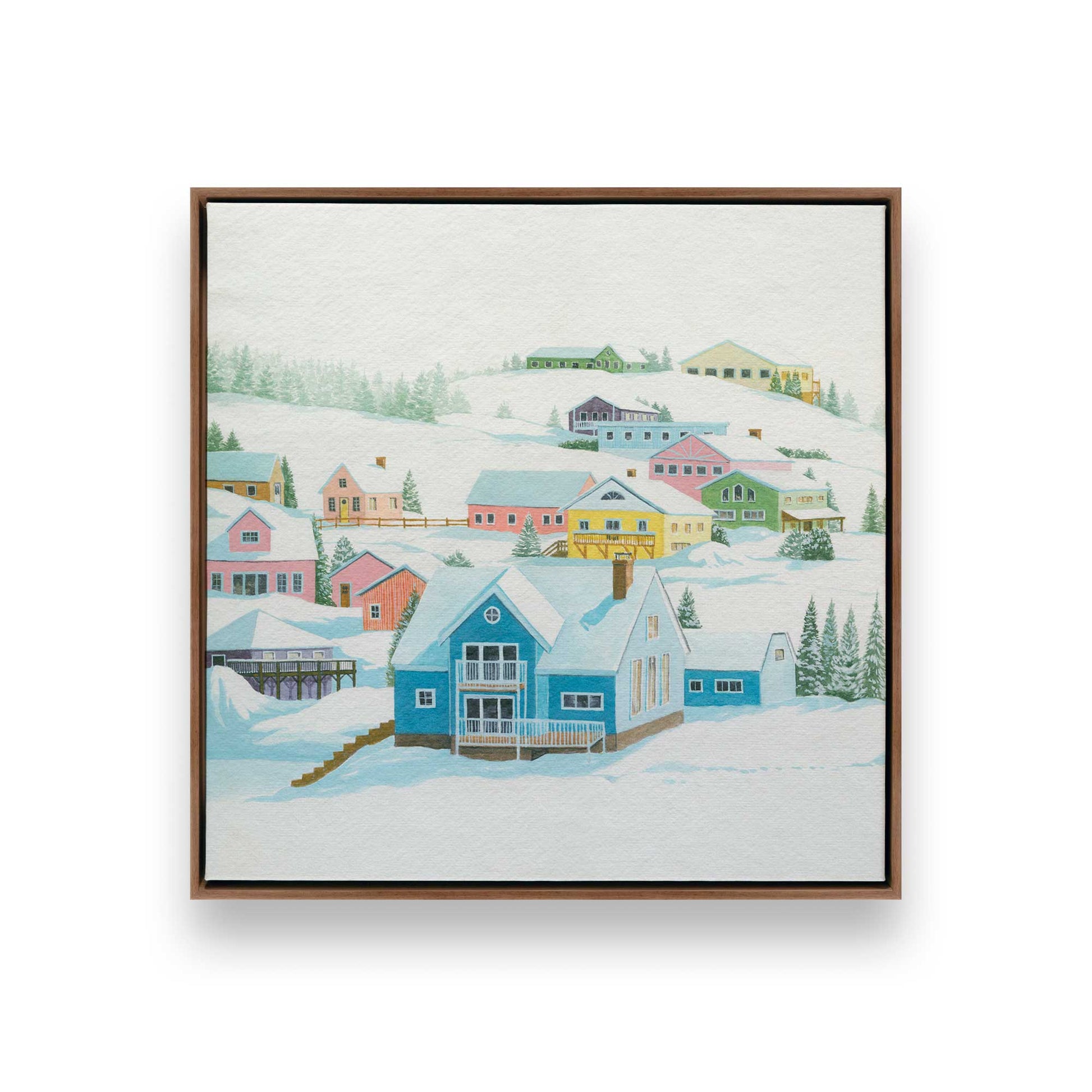 [Color:Walnut], Picture of art in a Walnut frame