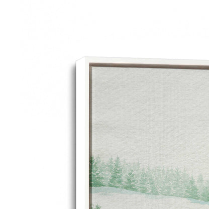[Color:Opaque White], Picture of art in a White frame at an angle