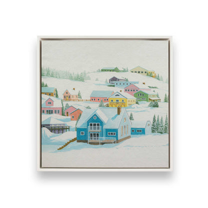 [Color:Opaque White], Picture of art in a White frame