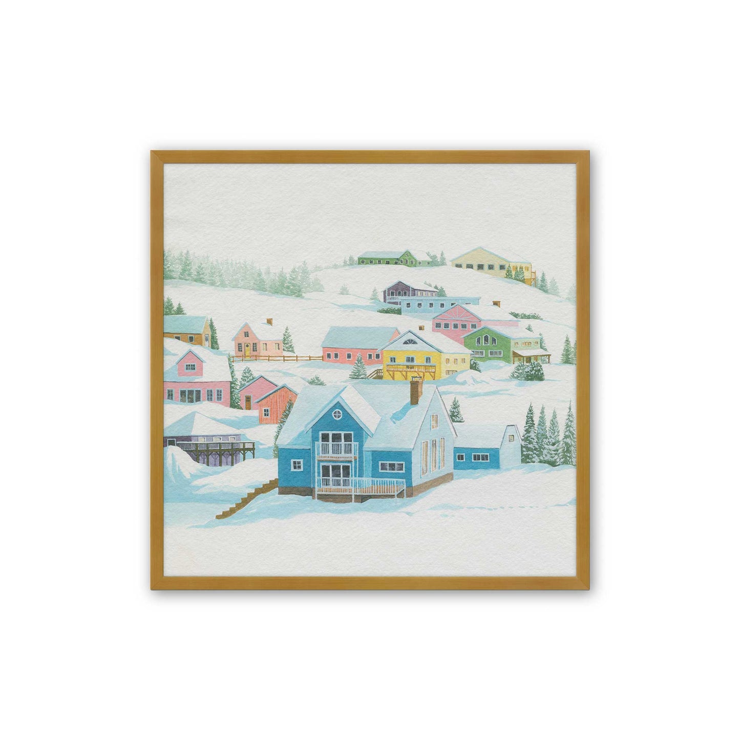 [Color:Polished Gold], Picture of art in a Polished Gold frame