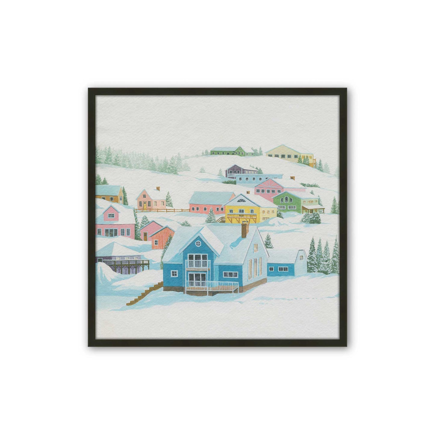 [Color:Satin Black], Picture of art in a Satin Black frame