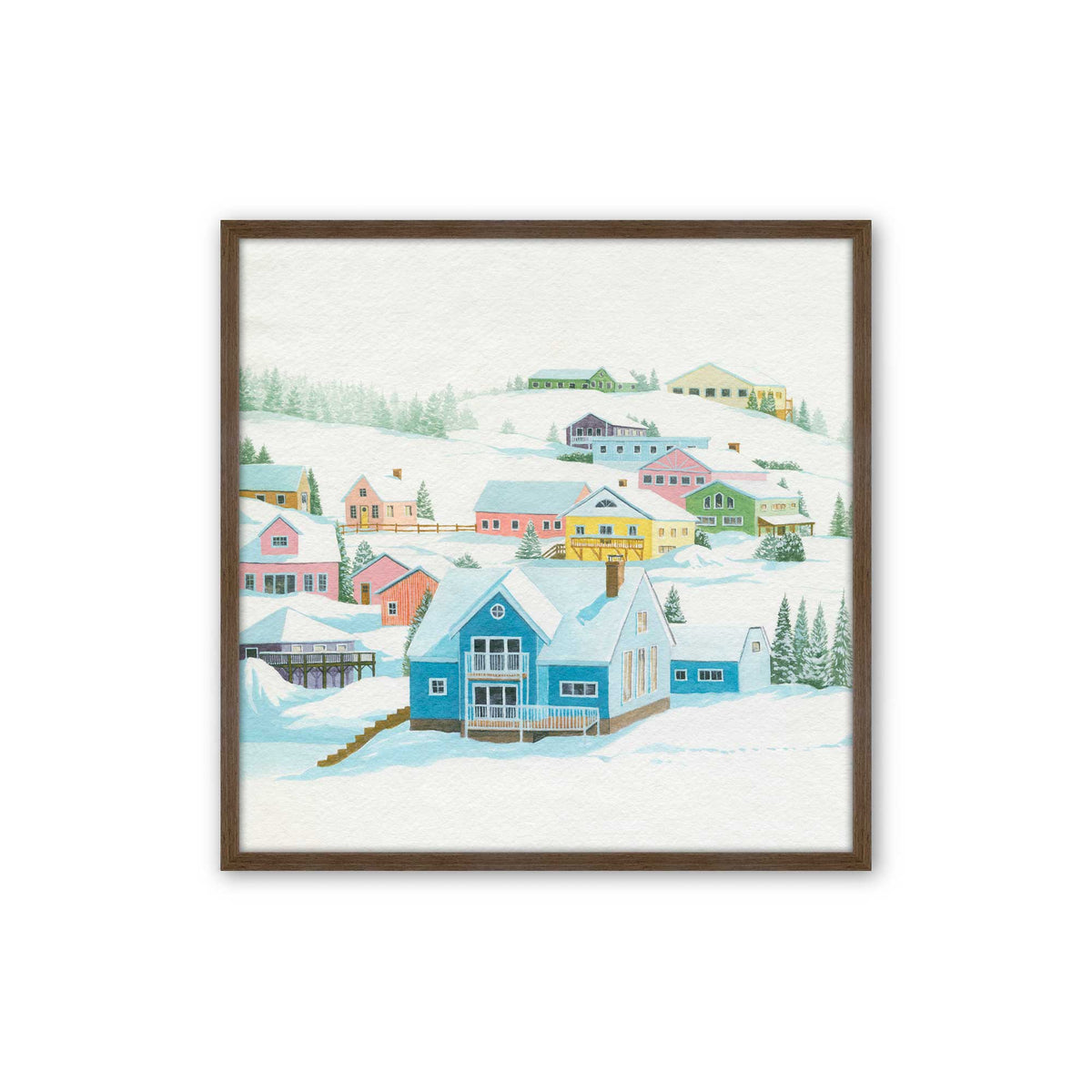 [Color:Walnut], Picture of art in a Walnut frame