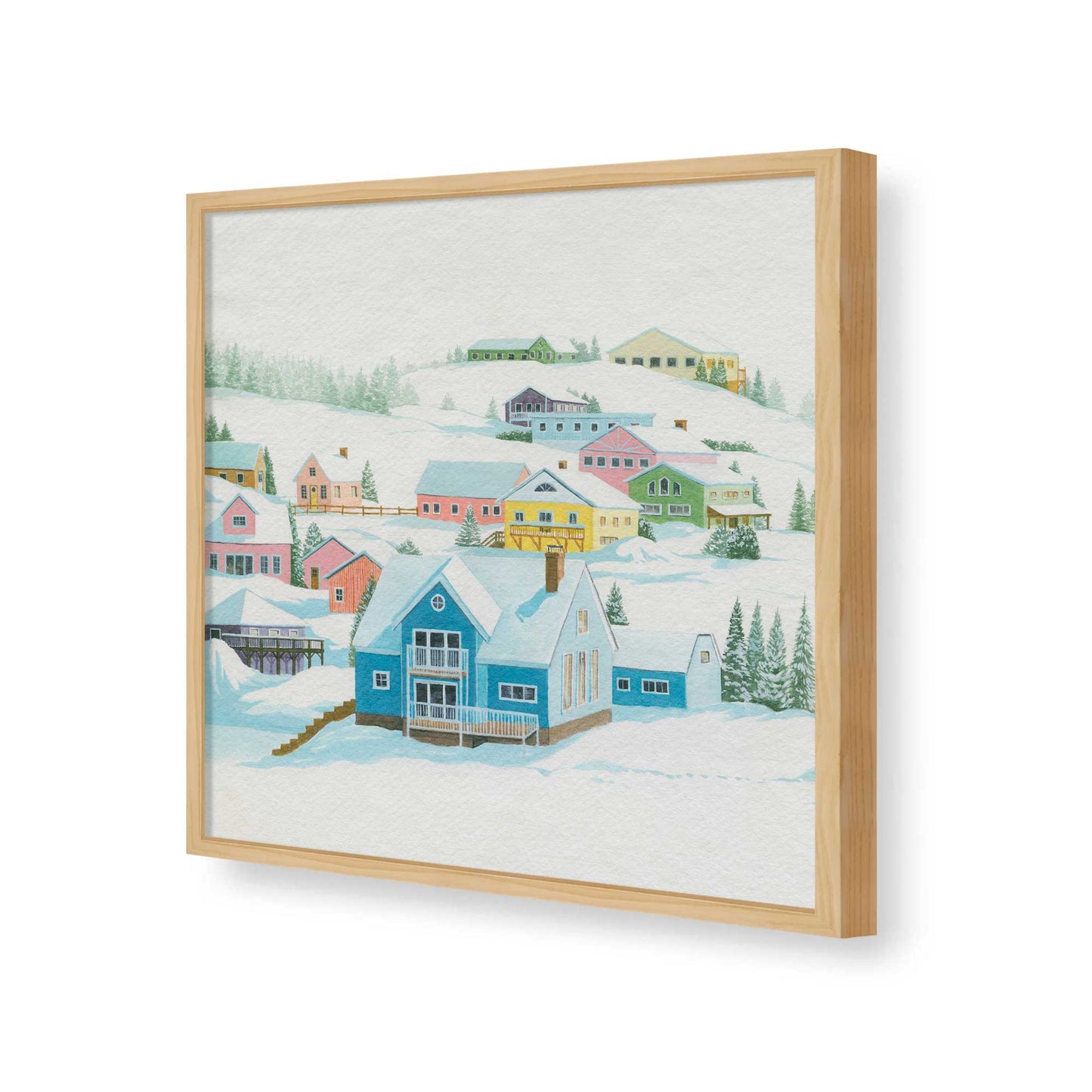 [Color:Espresso], Picture of art in a Espresso frame of the corner