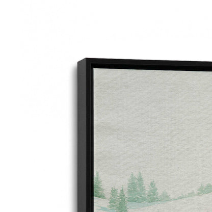 [Color:Satin Black], Picture of art in a Satin Black frame at an angle