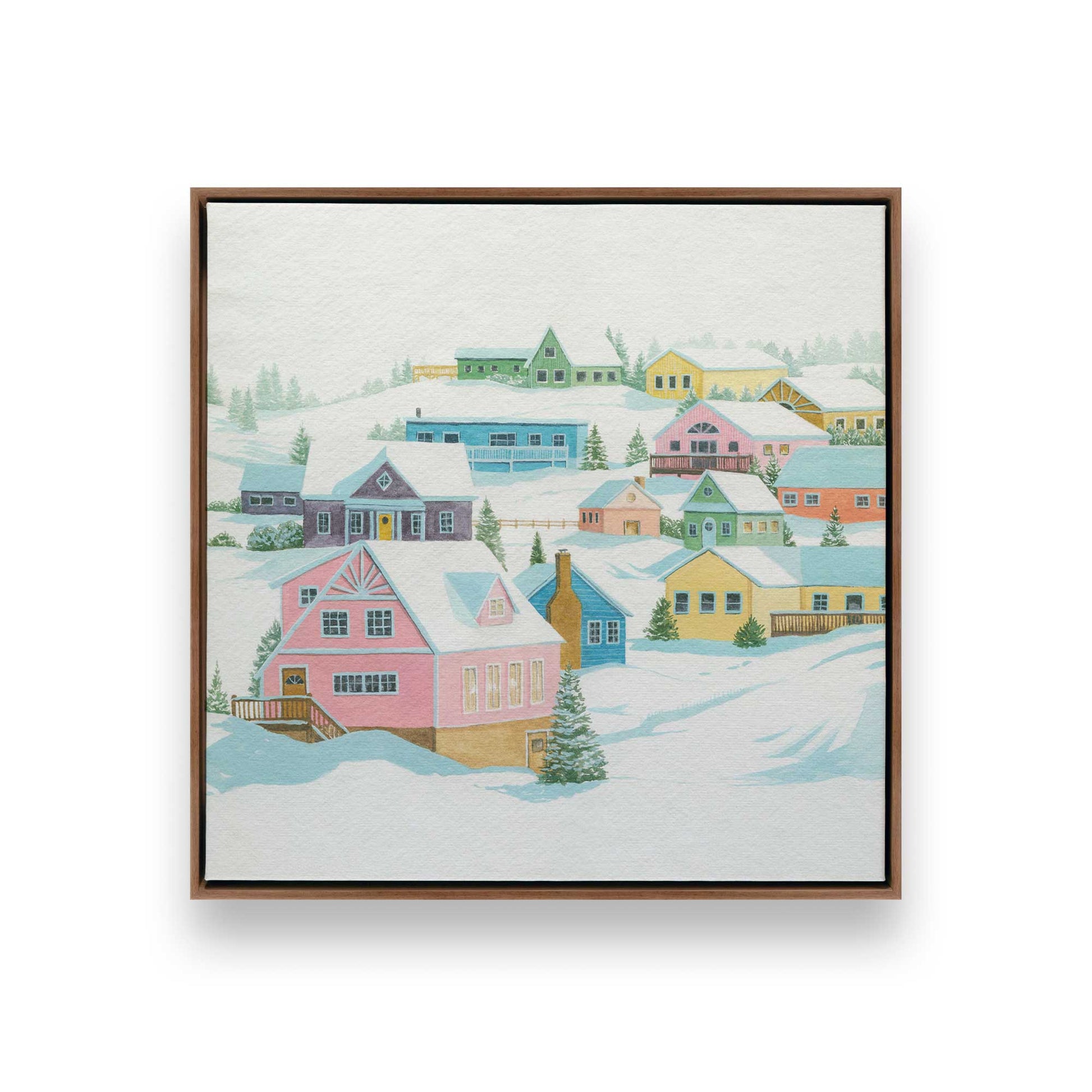 [Color:Walnut], Picture of art in a Walnut frame